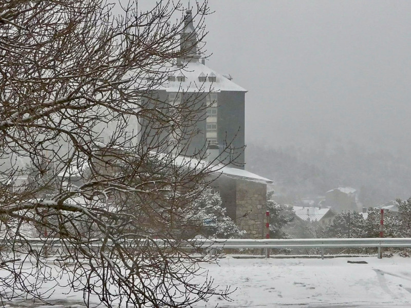 Nieve en la sierra de Madrid