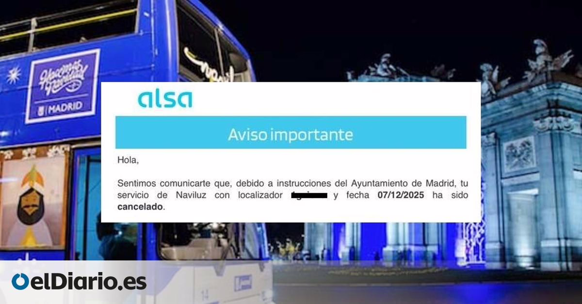Desorden en el Naviluz de Madrid durante el puente, con demoras y billetes cancelados por "directrices del Ayuntamiento".