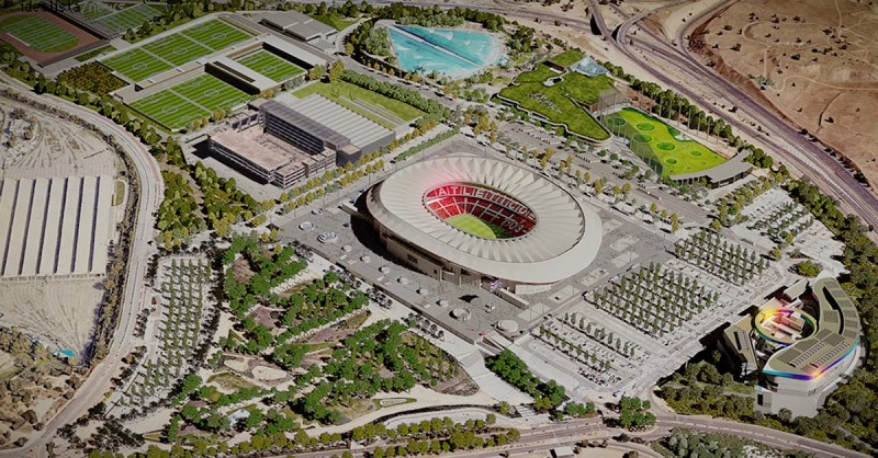 El TSJM rechaza el plan de la Ciudad Deportiva del Atlético de Madrid.