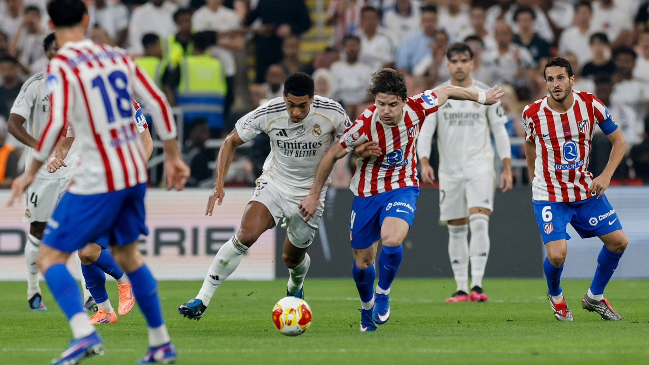 Atlético de Madrid vs. Real Madrid, hoy en vivo: resultados, jugadas destacadas y novedades de la semifinal de la Supercopa de España.