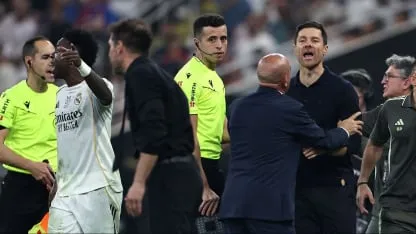 Xabi Alonso explotó con Simeone tras su cruce con Vinicius: "No es ejemplo"