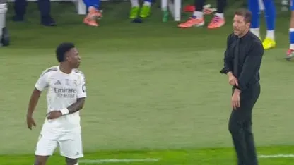 Valverde defendió a Vinicius tras su pelea con Simeone: "Voy a la guerra con él"