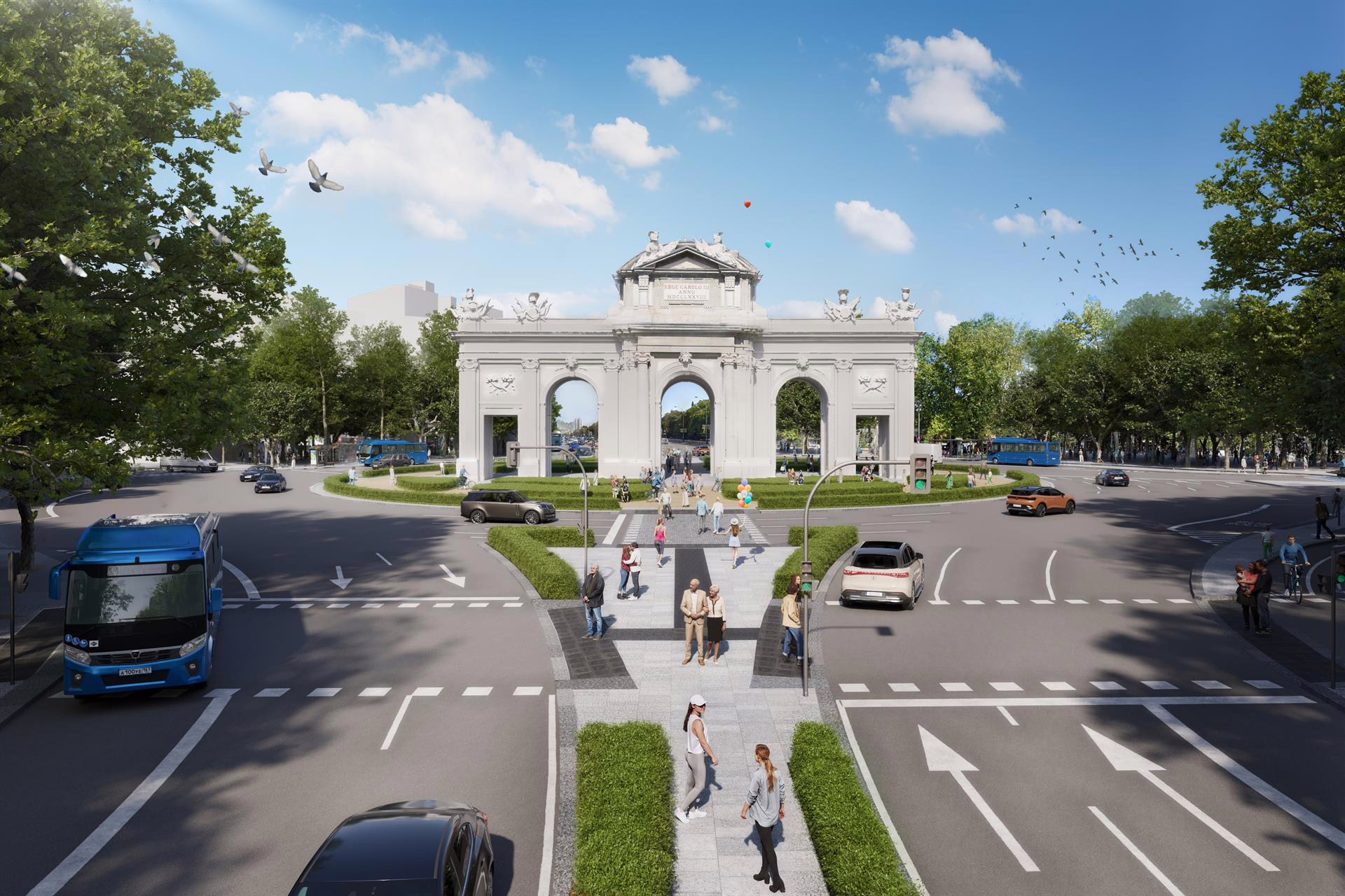 Aprobada la nueva calle de Alcalá, que conecta Cibeles con la plaza de la Independencia.