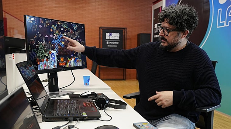 José Carlos Montero. creador de Alche Mice, en el Campus del Videojuego de Madrid