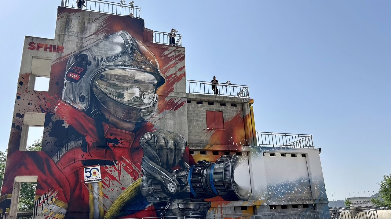 El mural más impresionante del mundo podría encontrarse en Madrid (y este es uno de ellos)