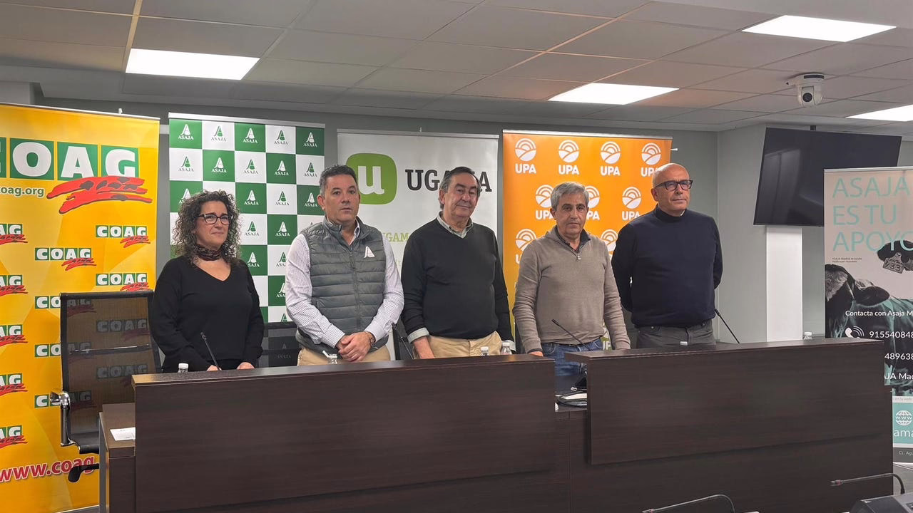 Agricultores y ganaderos de Madrid aplazan su manifestación en Sol por el pacto UE-Mercosur.