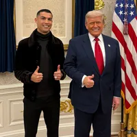 Inmortalizado: la foto con Cristiano Ronaldo que Trump ya tiene en su despacho en la Casa Blanca