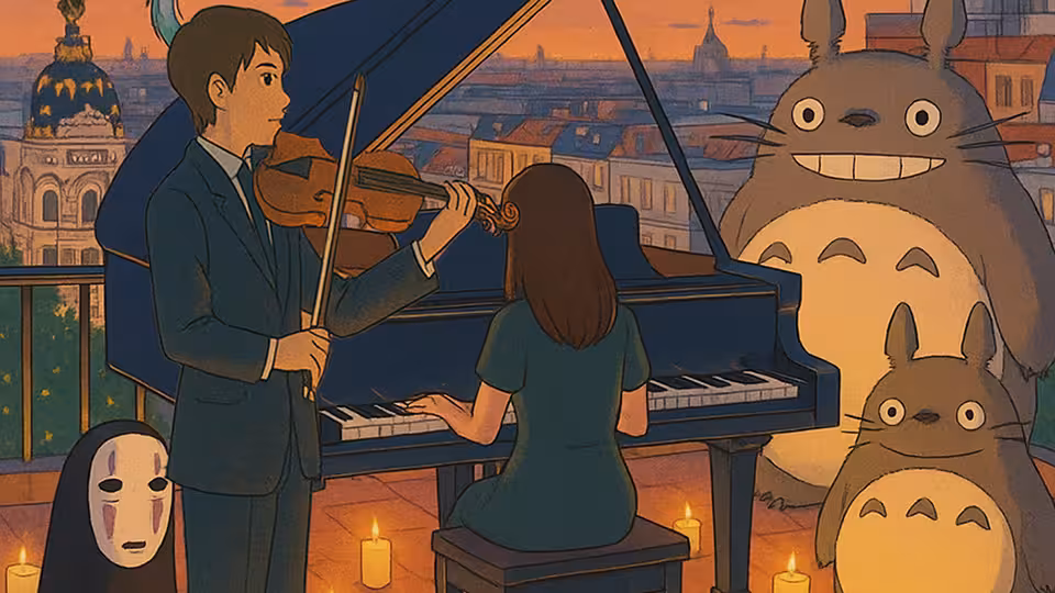 Concierto homenaje a Ghibli en la terraza Lírico.