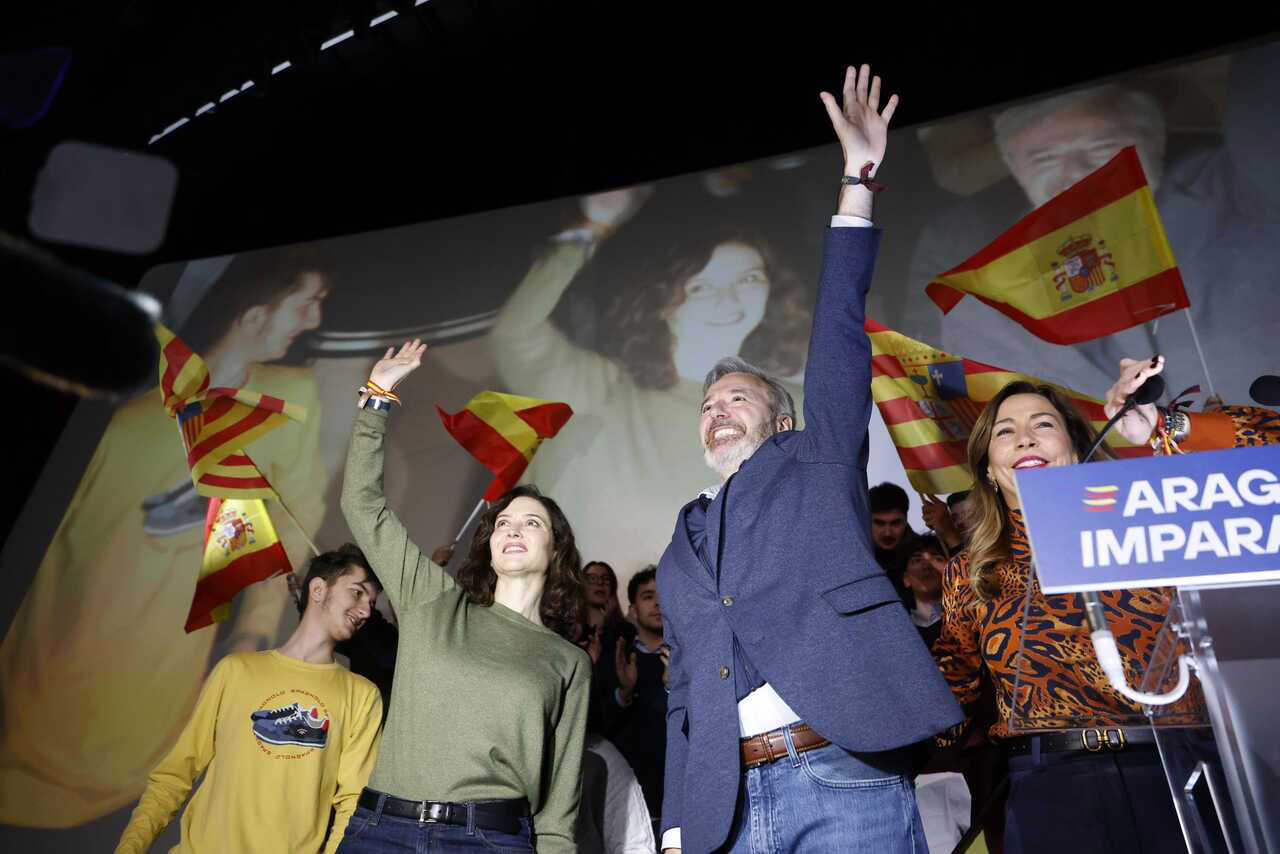 Ayuso expone sus reservas sobre Pilar Alegría y pone en duda su postulación del PSOE en Aragón.