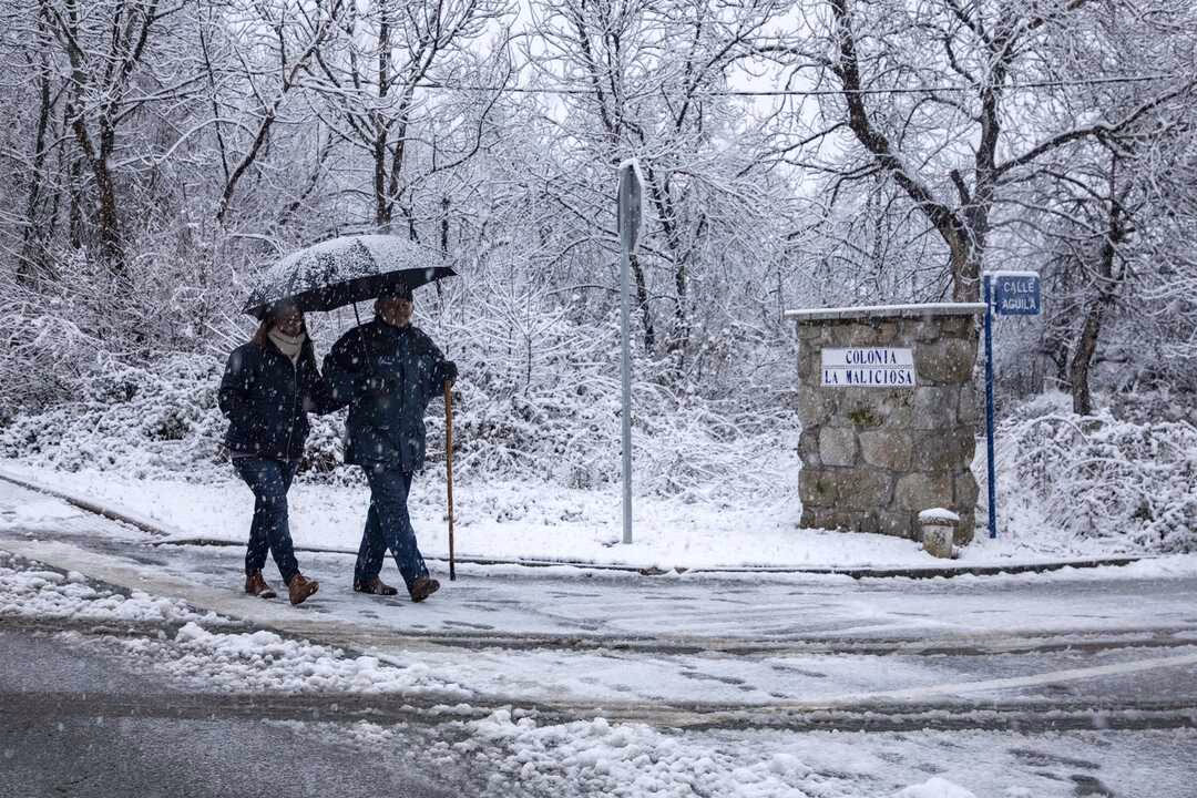 Alerta amarilla por nieve y viento en la Comunidad de Madrid