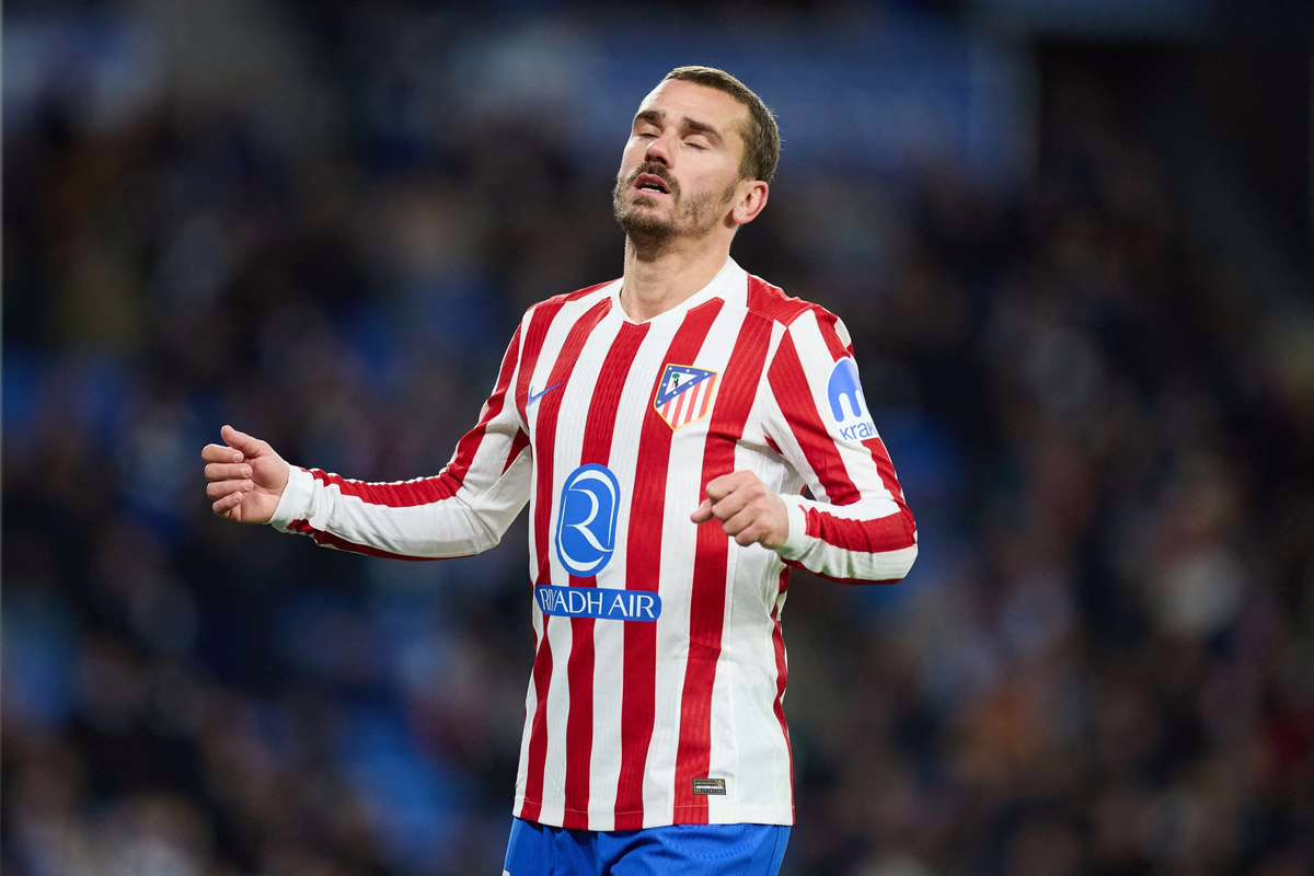 Antoine Griezmann padece una distensión muscular leve.