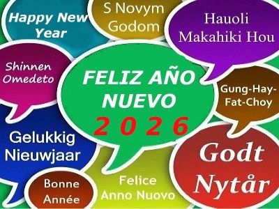 Feliz Año Nuevo 2026 en 285 lenguas del mundo | PqHdM