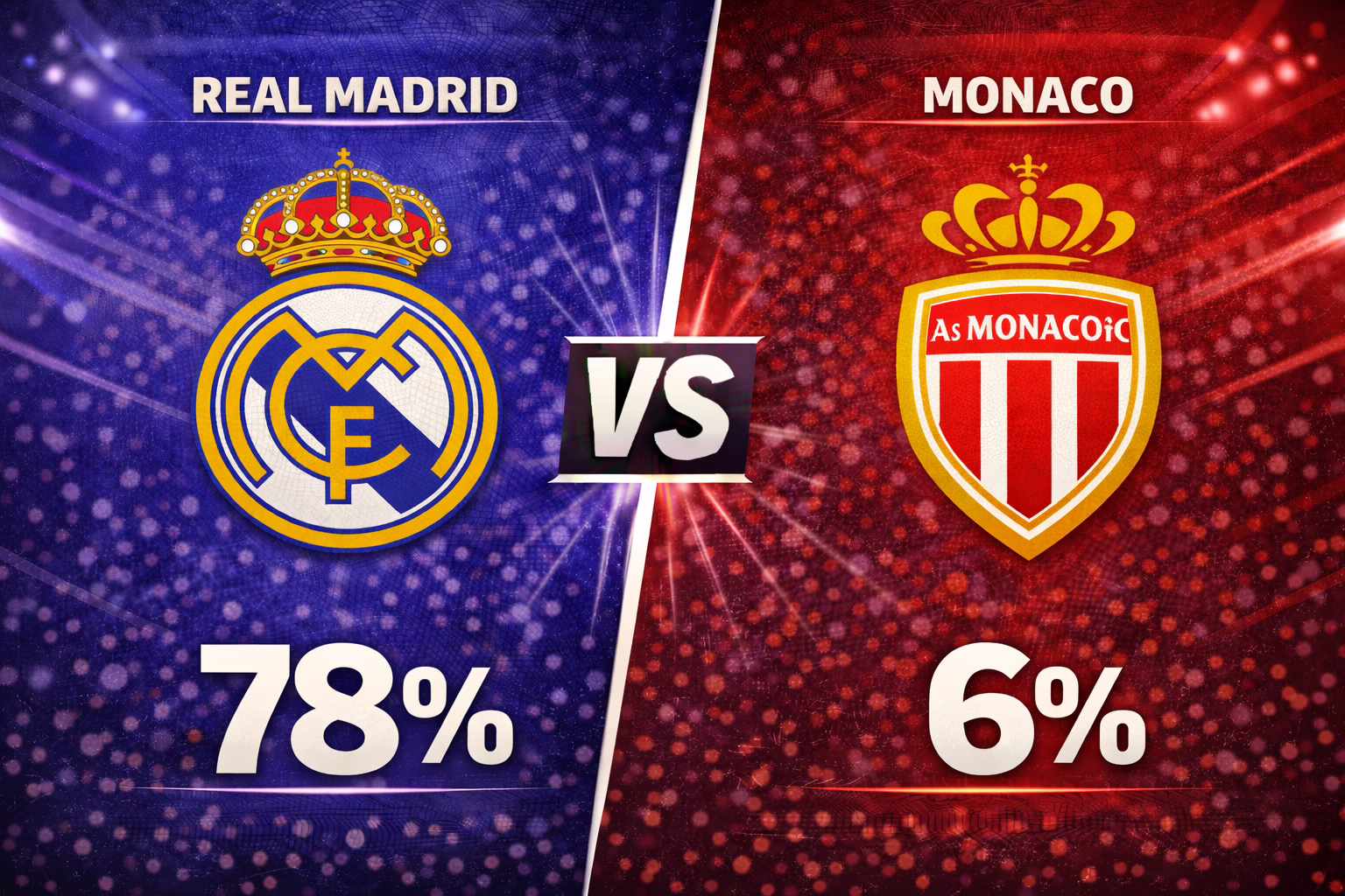 Predicción del partido Real Madrid contra Mónaco.