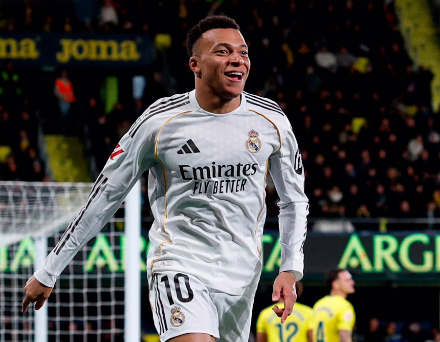 Con un par de goles de Kylian Mbappé, el Real Madrid venció 2-0 al Villarreal y se coloca temporalmente en la cima de LaLiga. Diario Deportes.