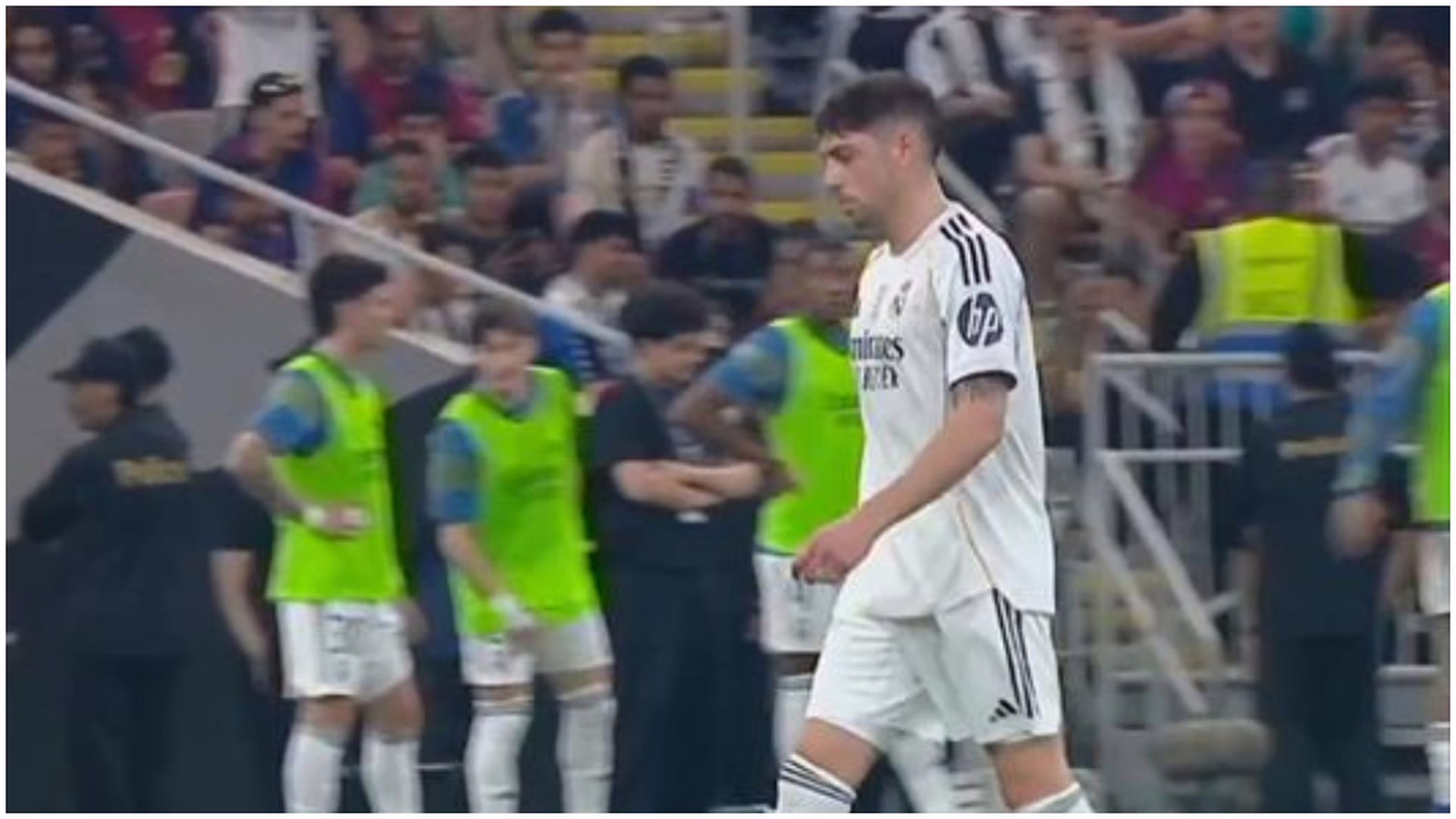 El Real Madrid se queda sin Fede Valverde en plena final.