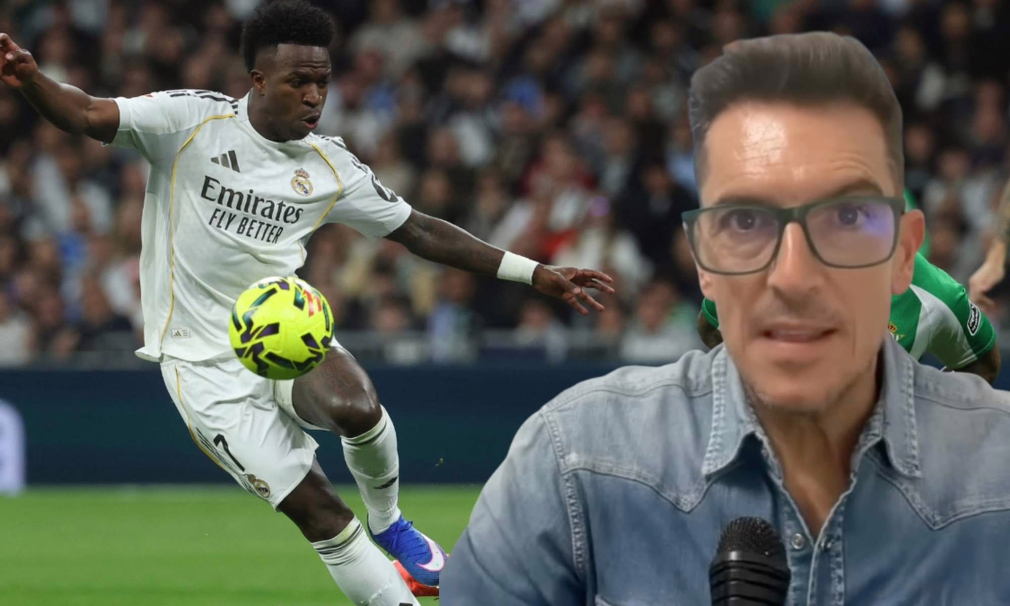 Látigo Serrano, periodista, identifica a un jugador del Real Madrid que no es Vinicius: "Es algo que me inquieta mucho".