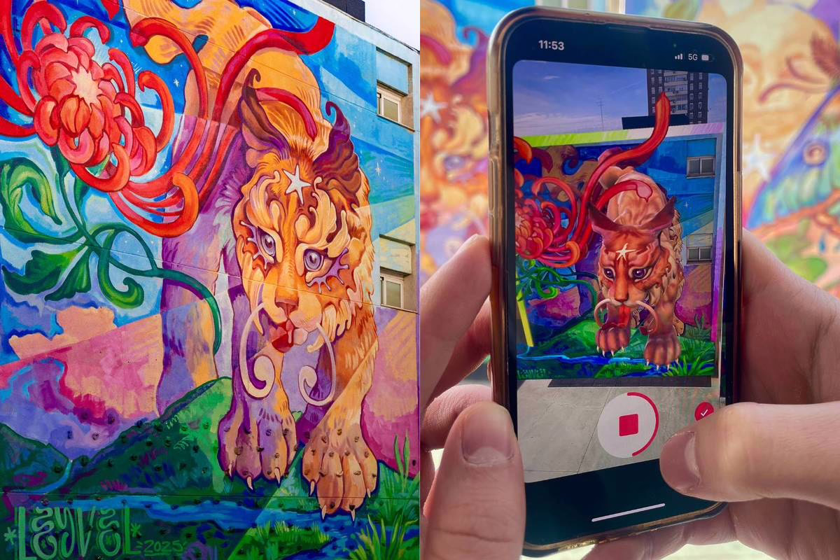 El impresionante mural interactivo creado en una escuela de Madrid que compite por el título de mejor del mundo.