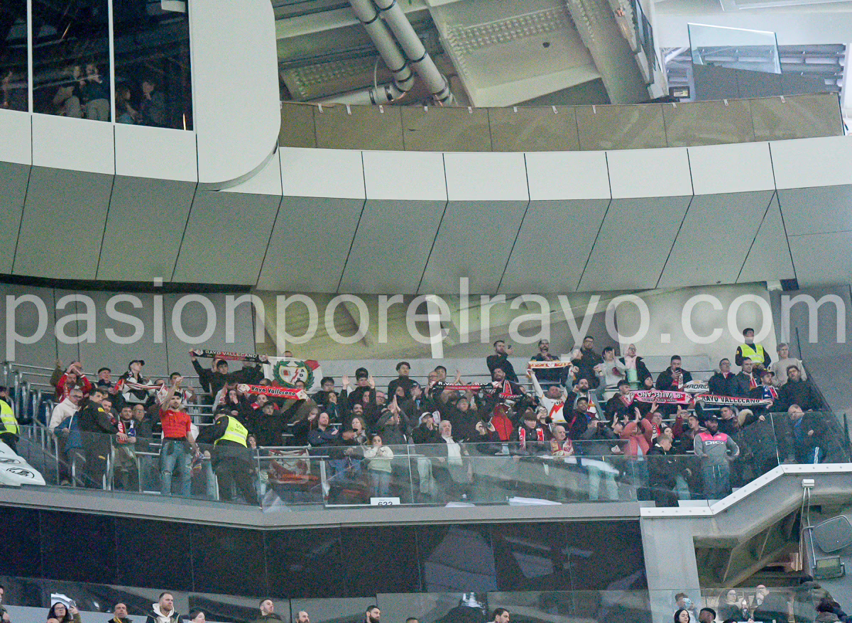 El partido Real Madrid - Rayo a 75 euros en la sección de aficionados visitantes.