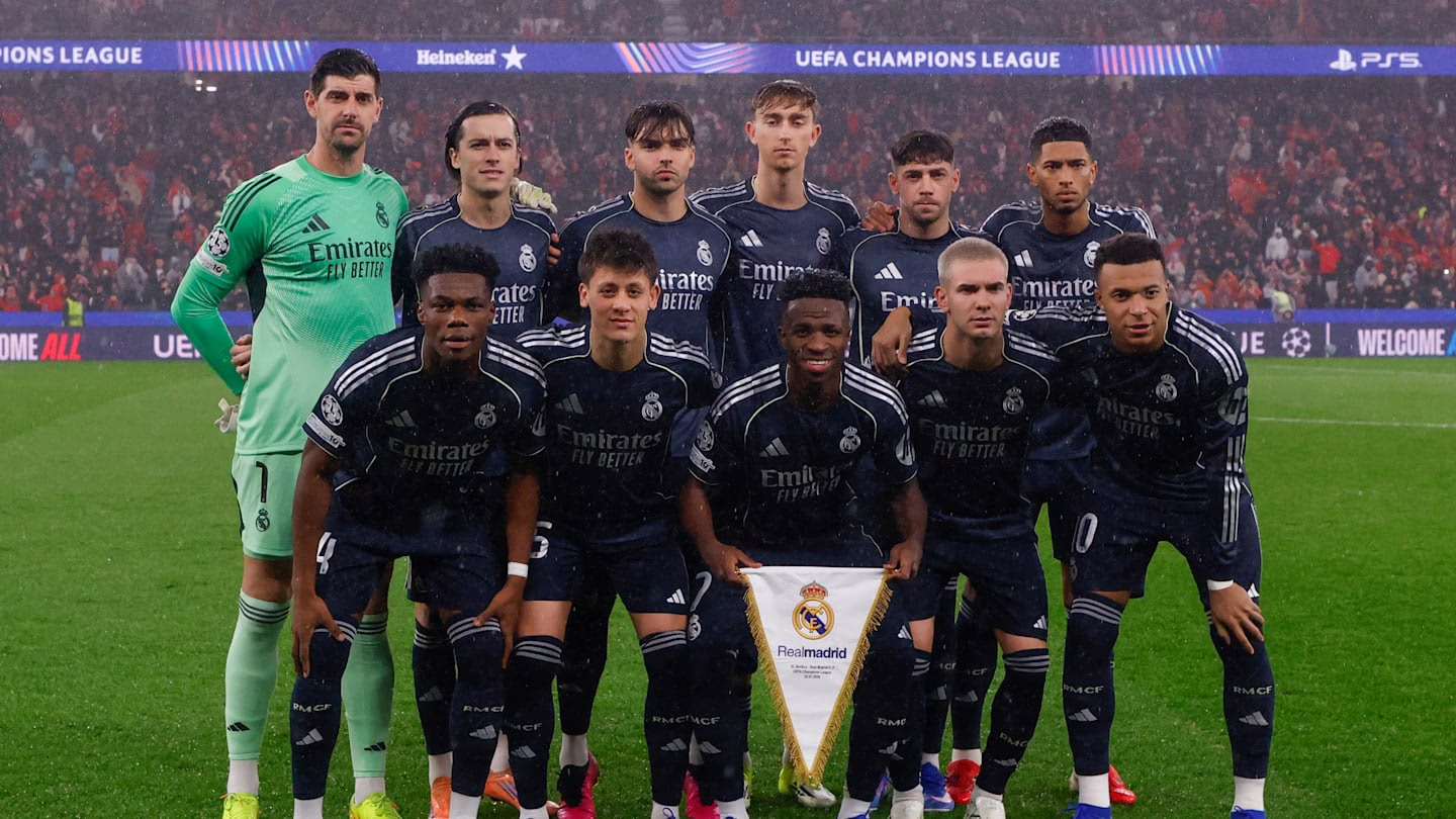 La probable formación inicial del Real Madrid ante el Benfica.