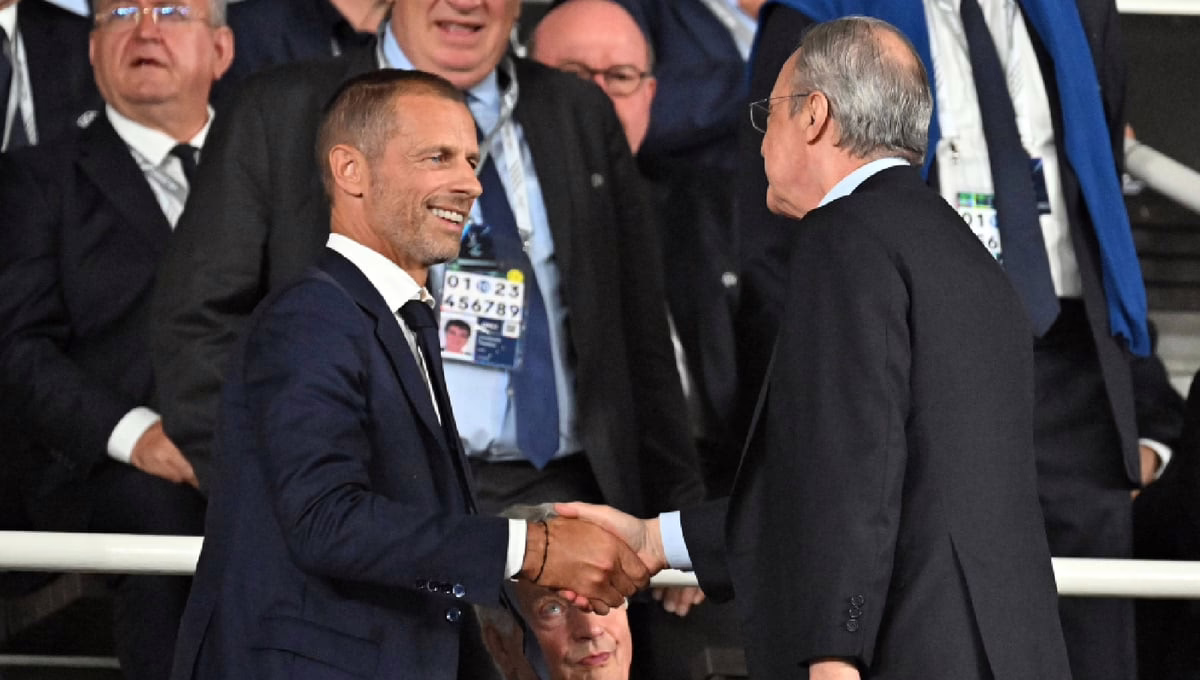 Florentino, Ceferin y Al-Khelaifi logran un acuerdo: el encuentro que puso fin a la Superliga.