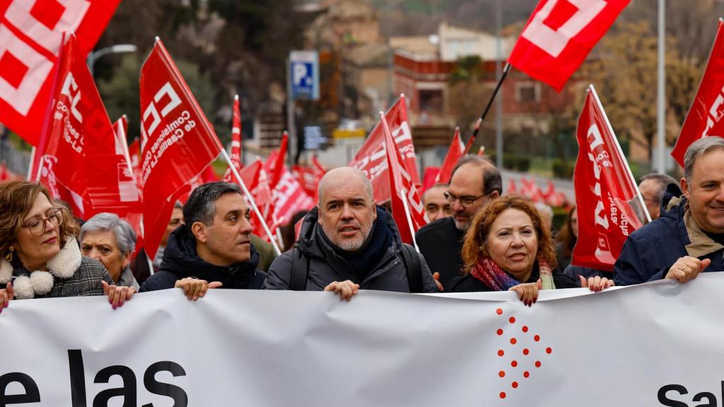 Manifestación organizada por CCOO en Toledo.