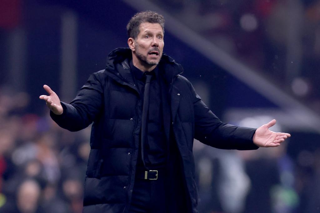 El Cholo Simeone durante el partido ante el Galatasaray
