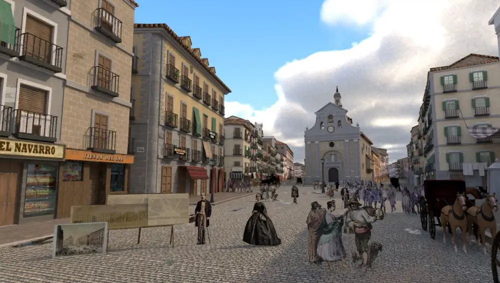 Puerta del Sol de Madrid histórica
