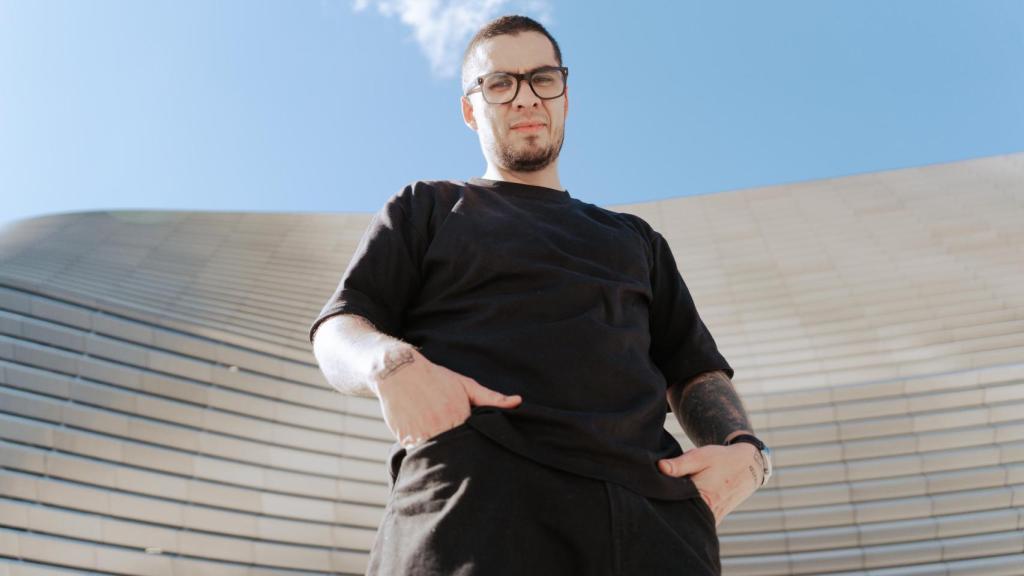 El chef Balo Ortiz y el Estadio Santiago Bernabéu.