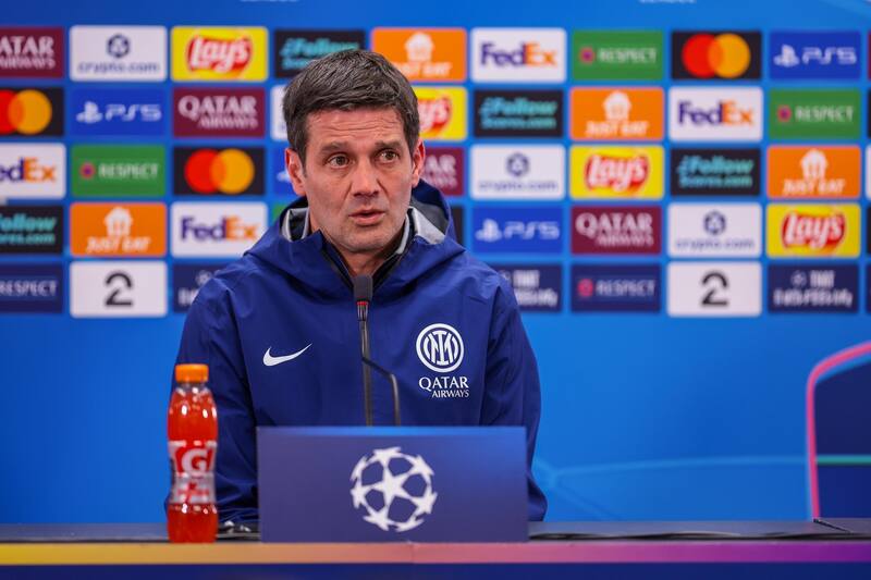 Cristian Chivu en la conferencia de prensa previa al duelo de vuelta contra Bodø/Glimt.