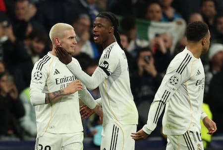 Gol de Franco Mastantuono en el Real Madrid por Champions League.