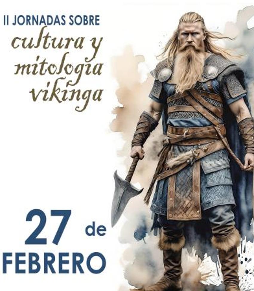 Cartel de las II Jornadas sobre cultura y mitología vikinga.