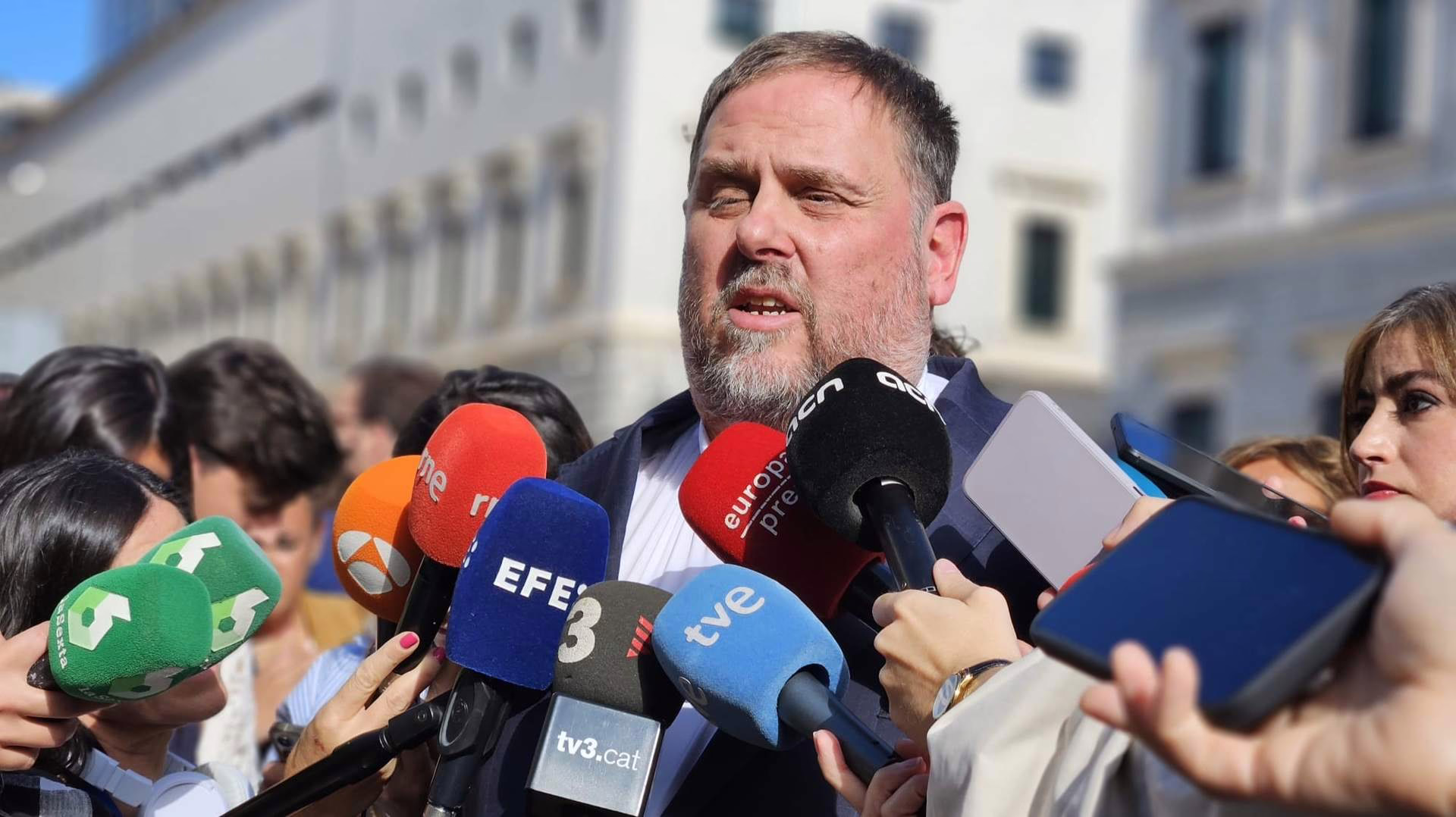 Junqueras expresa que se siente "cuestionado" por la iniciativa de unidad de la izquierda que promueve Rufián.