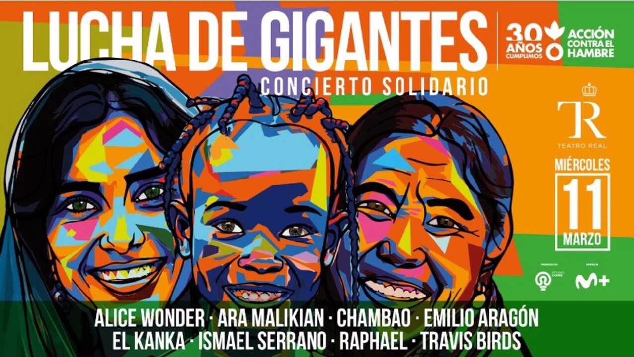 Lucha de Gigantes: Concierto benéfico a favor de Acción contra el Hambre.