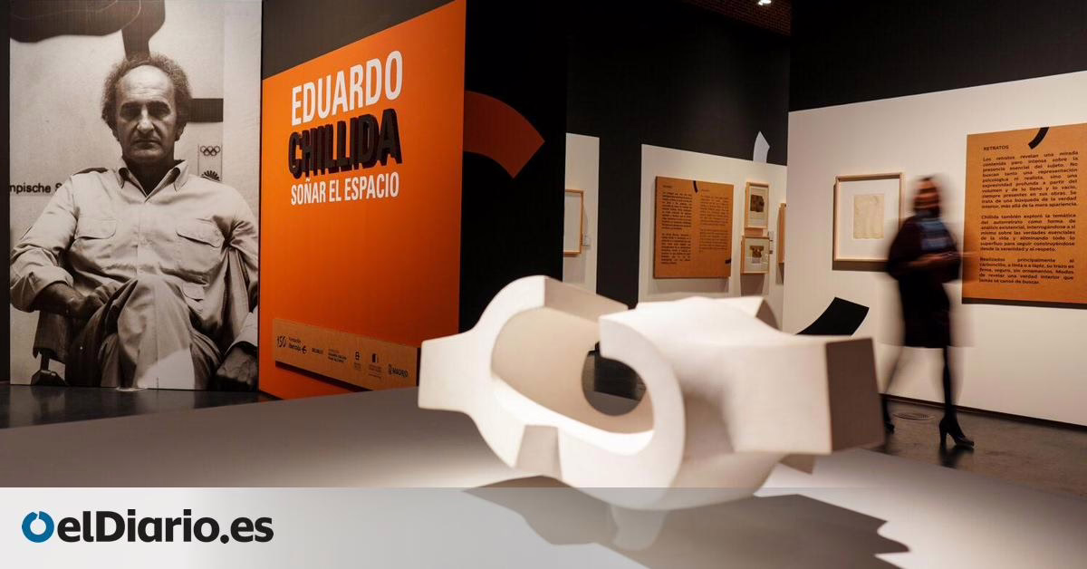 Exposición conmemorativa de Eduardo Chillida en Madrid para celebrar el centenario de su nacimiento.