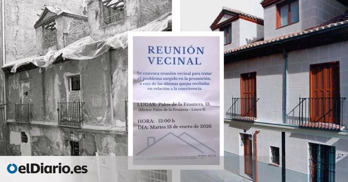Residentes de una corrala del Ayuntamiento de Madrid reportan un apartamento de drogas y amenazas acompañadas de gritos y peleas.