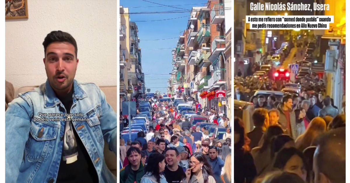 Miles de personas invaden Usera para celebrar el Año Nuevo chino: "Parece que solo podéis venir esta semana".
