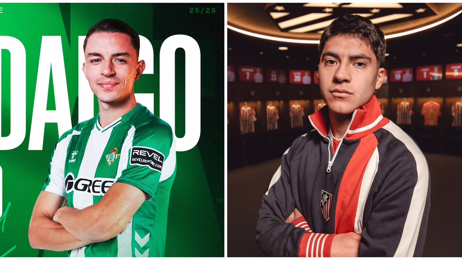 Confrontación mexicana en el partido Betis contra Atlético de Madrid.