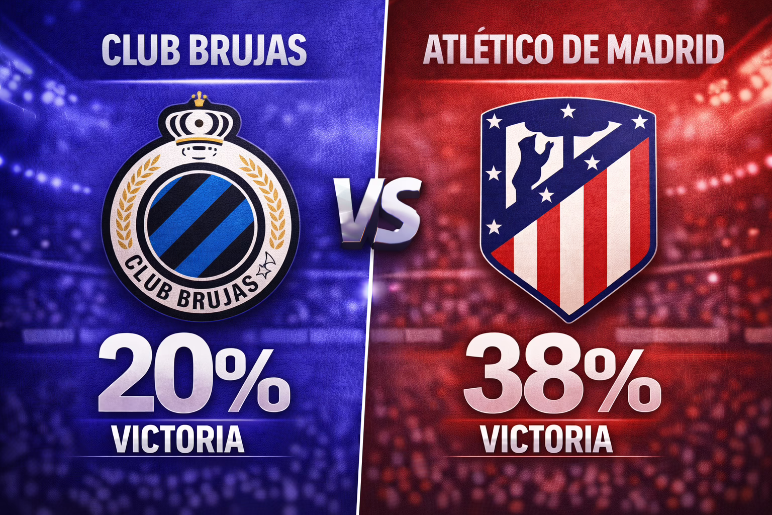 Predicción del encuentro entre Club Brujas y Atlético de Madrid (18/02/2026)