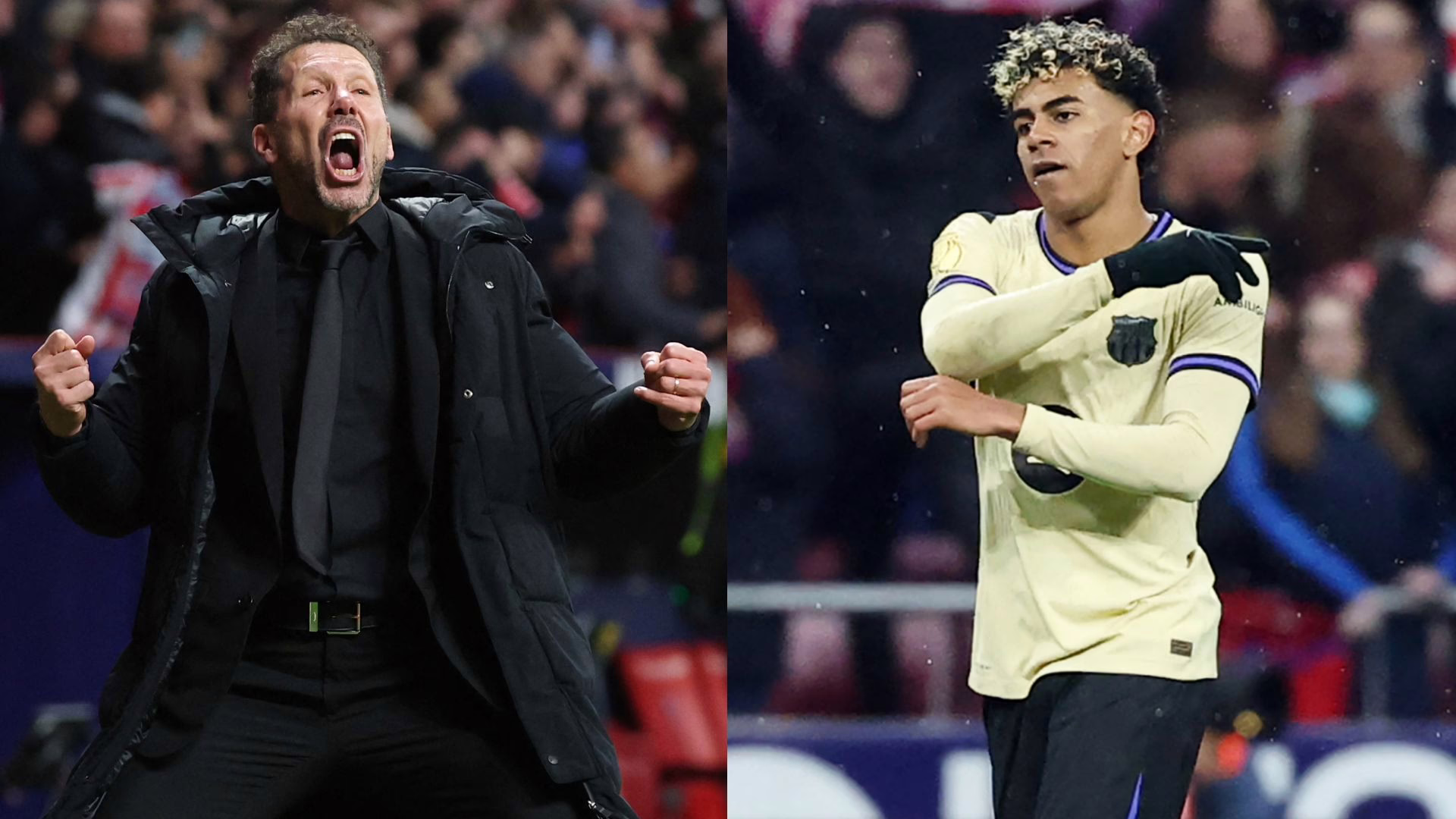 El talentoso jugador del Barcelona, Lamine Yamal, objeto de críticas por parte de Diego Simeone tras la abultada derrota frente al Atlético de Madrid.