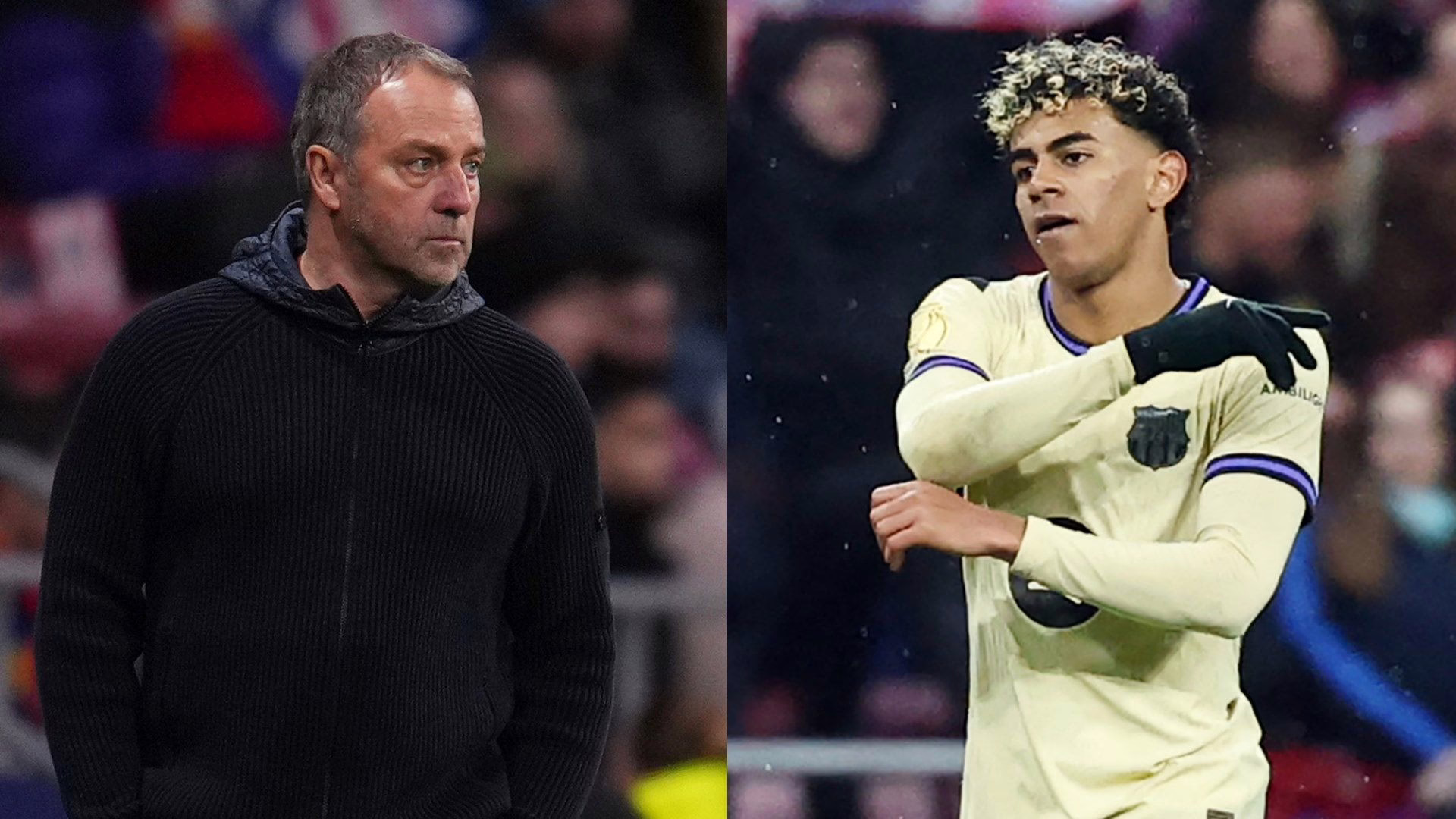 Los futbolistas del Barcelona enfrentan al técnico Hansi Flick en una acalorada reunión durante la práctica, tras la derrota ante el Atlético de Madrid.