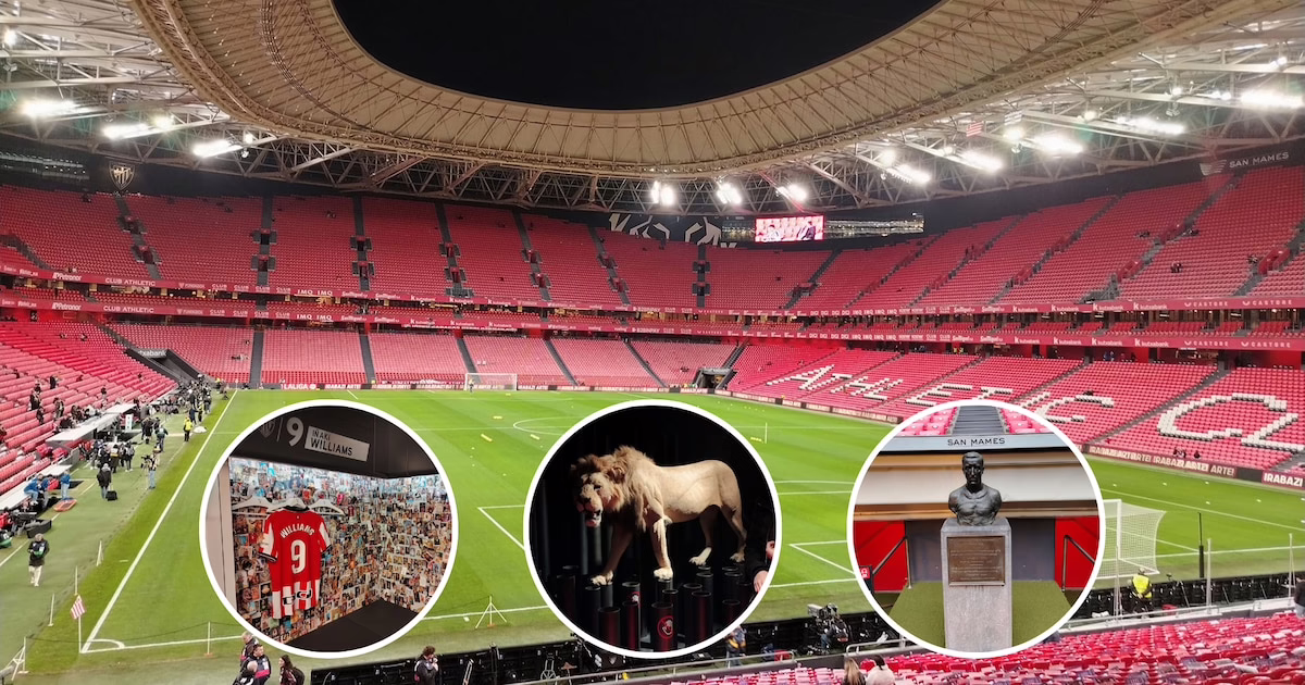 Los tesoros de San Mamés, el santuario del Athletic de Bilbao: desde el león disecado y su ancestral ritual, hasta el emblemático conjunto de Bi.