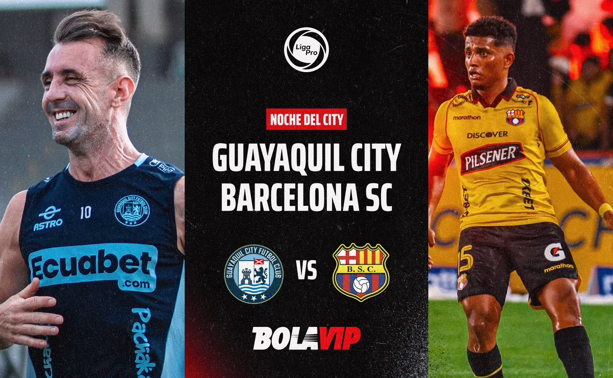Guayaquil City se enfrenta a Barcelona SC en la 'Noche del City' a través de Zapping Sports.