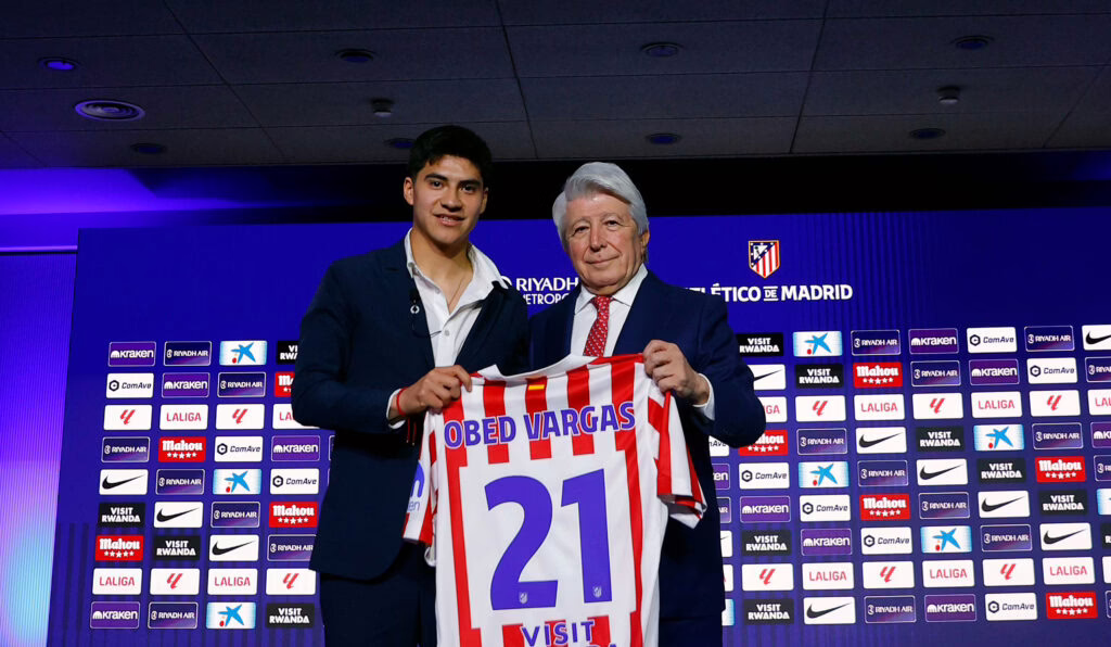 Obed Vargas comparte sus impresiones sobre su primer recuerdo con el Atlético.