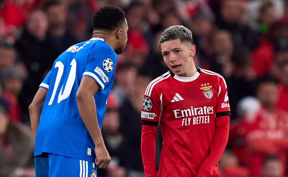 Luego del escándalo entre Prestianni y Vinícius, el Benfica responde y denuncia a Valverde.