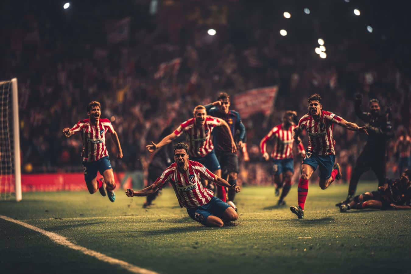 Victoria aplastante del Atlético de Madrid sobre el Barcelona en el primer partido de las semifinales de la Copa del Rey.