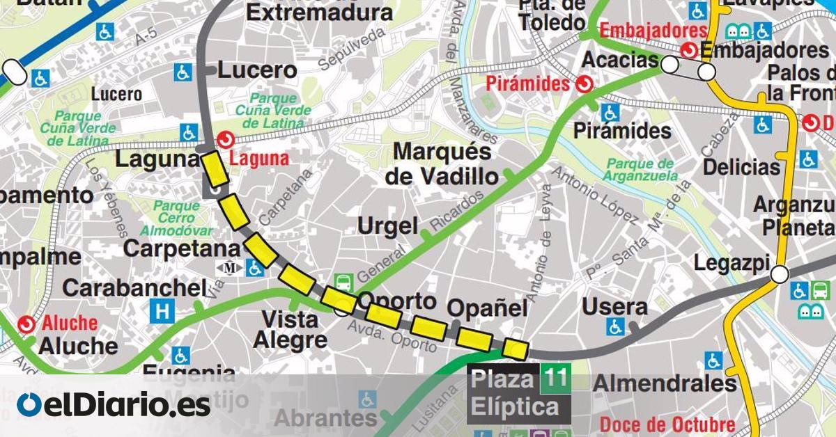 Interrumpida la línea 6 del Metro de Madrid debido a una falla en el sur que impacta a seis estaciones.
