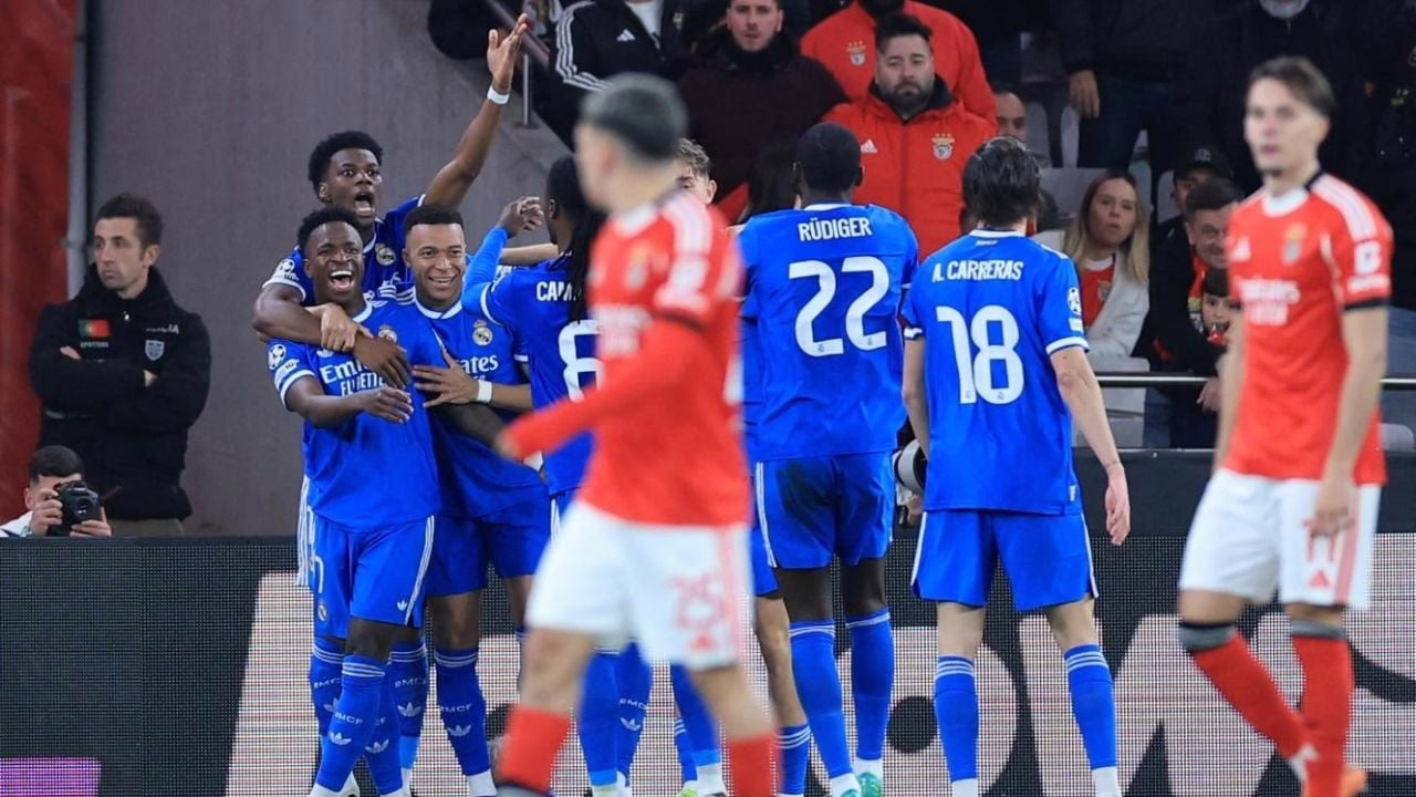 El Real Madrid se desquitó ante el Benfica y se llevó la victoria en el partido de ida.
