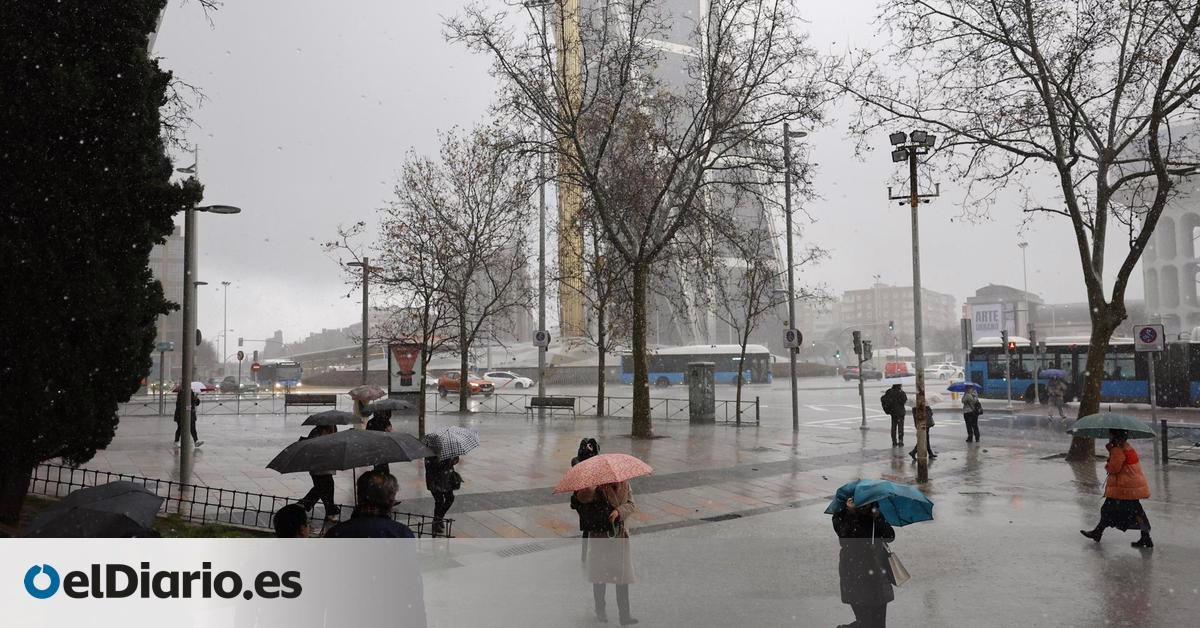 EL CLIMA EN MADRID: La inestabilidad persiste en la Comunidad de Madrid: se esperan lluvias y nevadas con aviso amarillo en la Sierra.