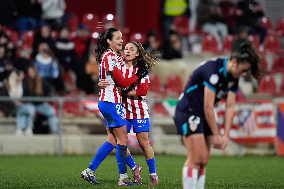 El Atlético de Madrid elimina al Athletic y asegura su lugar en las semifinales de la Copa de la Reina.