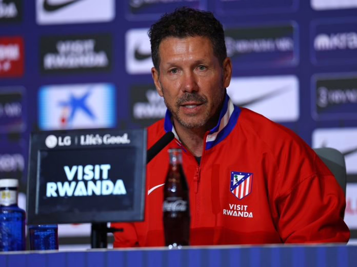 Diego Simeone, entrenador del Atlético de Madrid: "El Tottenham es un oponente fuerte y relevante"
